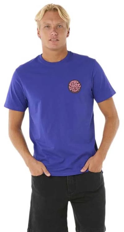 Rip Curl Wettie Passage Icon T-shirt Met Korte Mouwen Blauw XS Man