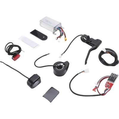 Kit de Conversion pour Trottinette Électrique Remplacement pour Xiaomi M365 PRO Contrôleur 350W Panneau Numérique BT Poignée de Frein Électrique white