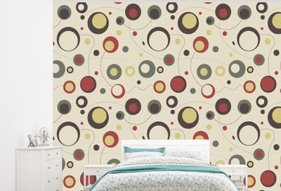 Behang - Fotobehang Cirkel - Lijn - Design - Breedte 300 cm x hoogte 240 cm