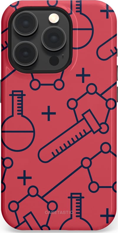 Casetastic hoesje geschikt voor Apple iPhone 15 Pro - MagSafe - Dubbellaagse bescherming - Rode Laboratorium - Fashion Case - Koraal