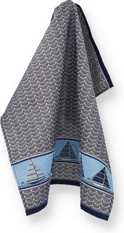 Bunzlau Castle | Theedoek Boot Donkerblauw