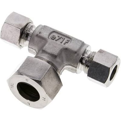 12L & 18L RVS T-stuk Snijringkoppeling 315bar ISO 8434-1