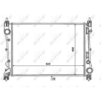 Radiator, motorkoeling NRF 53935