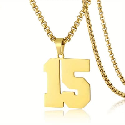 Livano Ketting - Heren - Staal - Nep zilver - Met Hanger - Nep Goud - 15