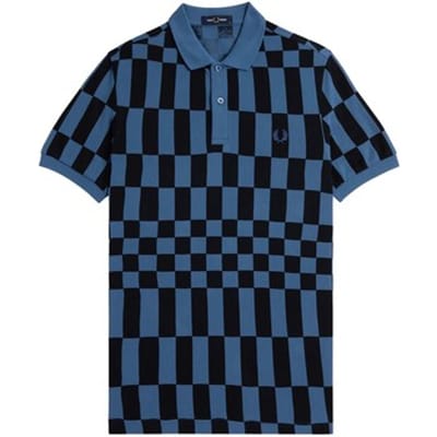 Polo Fredperry Fp Chequerboard Print Shirt - Fashion Wear - Volwassen