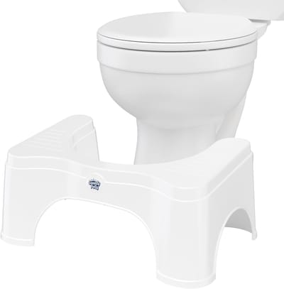 Toiletkruk - Ontlastingskruk - Optimale Stoelgang - Arts Aanbevolen - 19 cm Hoog - Wit