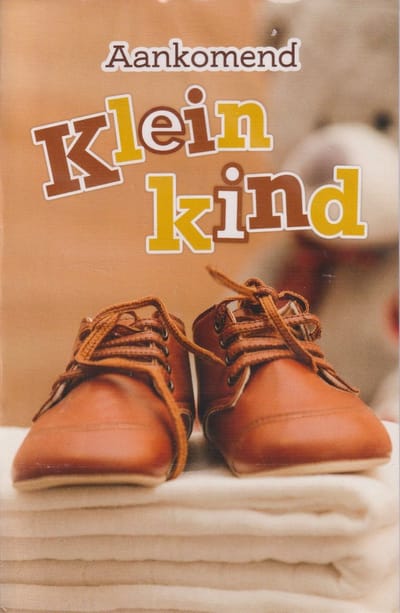 Wenskaart Aankomend Klein Kind - Kleinkind - Luxe Dubbele kaart met envelop - Gratis verzonden - D15123