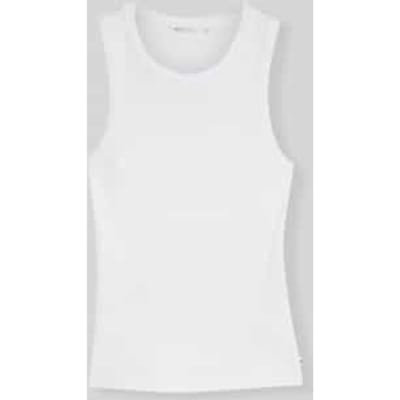 Tom Tailor Denim - Slim fit top met ribbelstructuur - Maat XL - White
