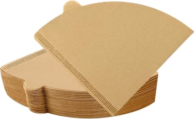 Koffiefilters van conisch papier - 100 stuks - maat 1 - natuurlijke koffiefilters - koffiezetapparaten - filterbekers - 1-2 kopjes