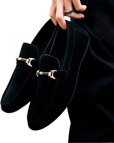 Bovista Loafers Heren - Met Hak - Herenschoenen - Instappers - Zwart - Maat 38