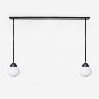2 x Paeonia lampen aan plafondbalk Moonlight - Art Deco Trade