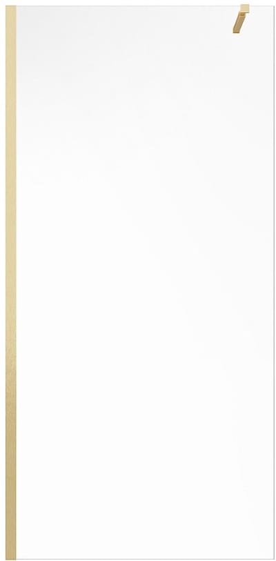 Vente-unique Inloopdouchewand - Goudkleurig - 120 x 200 cm - DAREN