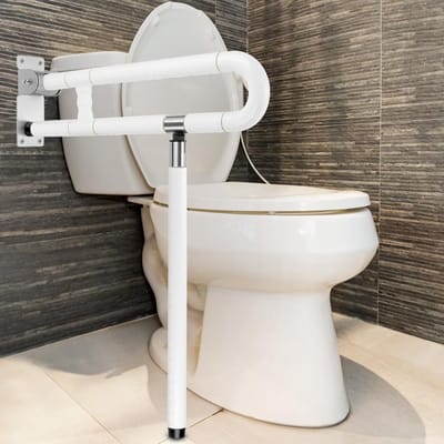 Toilet Handgreep met Poot, Antislip Vouwbare Badkamerhandgreep, Hulpmiddel voor Senioren en Gehandicapten