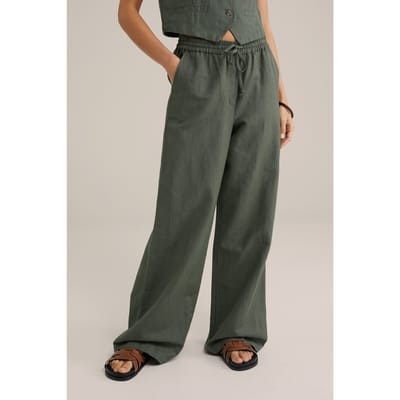 WE Fashion Trouser Army Green Taglia: 36 | Pantaloni da completo Outlet | Donna | Verde