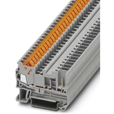 Phoenix Contact 3050073 Doorgangsklem 5.2 mm Snelaansluiting Grijs 50 stuk(s)