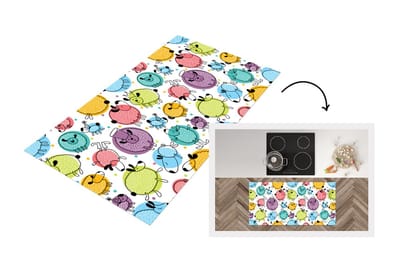 Keukenloper - Loper keuken - Schapen - Stippen - Patronen - 120x60 cm - Keukenloper vinyl