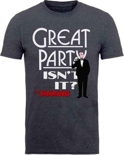 The Shining Heren Tshirt -XXL- Great Party Grijs