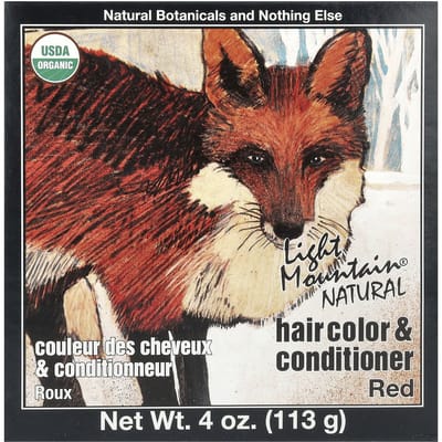 Natuurlijke Haarkleur & Conditioner, Rood, 113G(4 Oz) brown