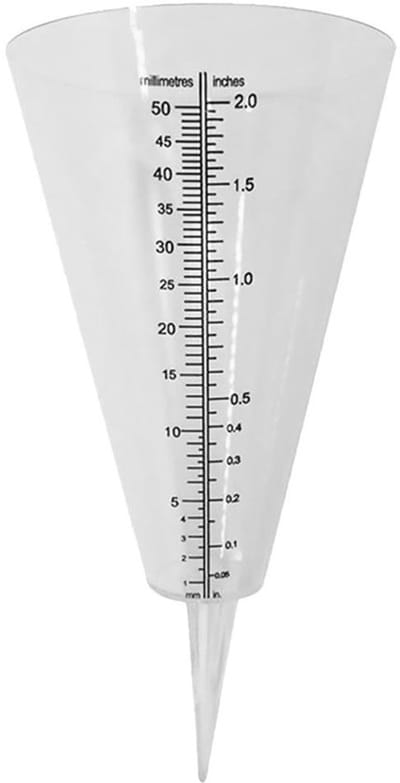 Allecto - Regenmeter - Digitale neerslagmeter - Transparante