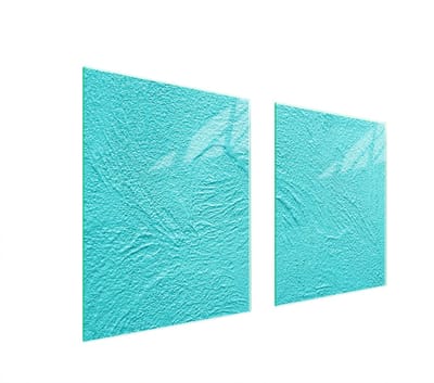 TMK ArtDeko – Serie – Glazen beschermplaat – 85x52 cm – Zwart – Veelhoekig