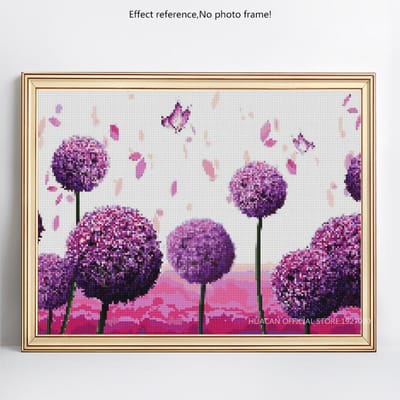 Paardebloem 5D DIY Diamond schilderij diamant borduurwerk bloem volledige ronde kruissteek 20X30CM pink