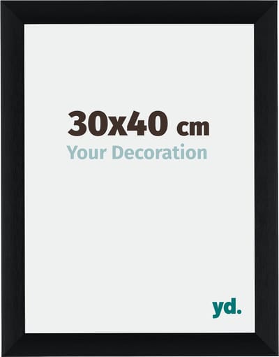 Your Decoration - Fotolijst 30x40 cm - Aluminium - Zwart Geborsteld - Tucson