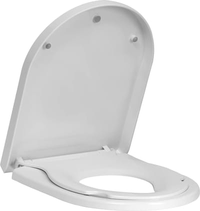 Toiletbril voor gezinnen met afneembare kindertoiletbril - softclosemechanisme - eenvoudige montage - verstelbare scharnieren - wit Toiletbril voor kinderen