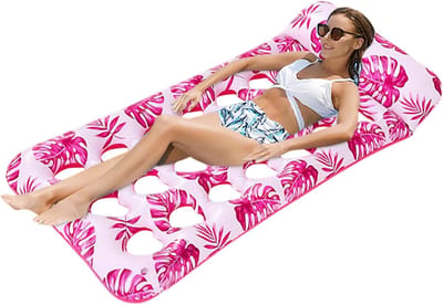 VHV - Zwembad luchtbed - Pool lounger - Opblaasbaar zwembad matras - Drijvende relaxmat - Voor zwembad meer en zomer