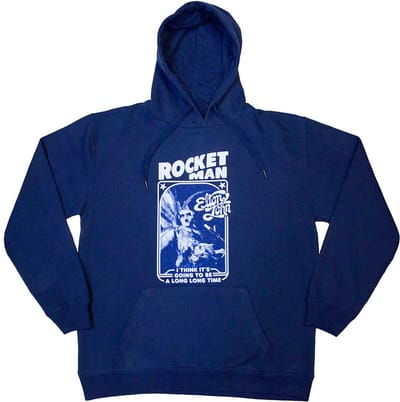 Elton John - Rocketman - Feather Suit Mono Hoodie/trui - S - Blauw