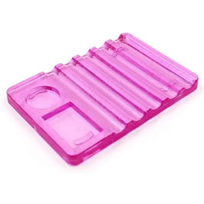 Nagelkunst Schilderborstelhouder Nagelborstelrek Schilderpen Rusthouder Standaard UV Gel Borstel Displayhouder Manicure Gereedschap rozerode kleur