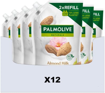 Palmolive Handzeep Navulling Doypack Naturals Almond Milk - 12 x 500 ml - Voordeelverpakking