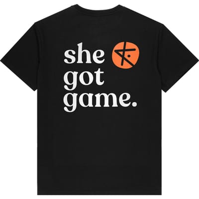 Kickz She Got Game Total Orange T-shirt Zwart