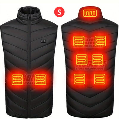 Livano Oplaadbaar Verwarmde Bodywarmer - Jas - Elektrische Bodywarmer - Heated Vest - Heren - Maat S - Zwart