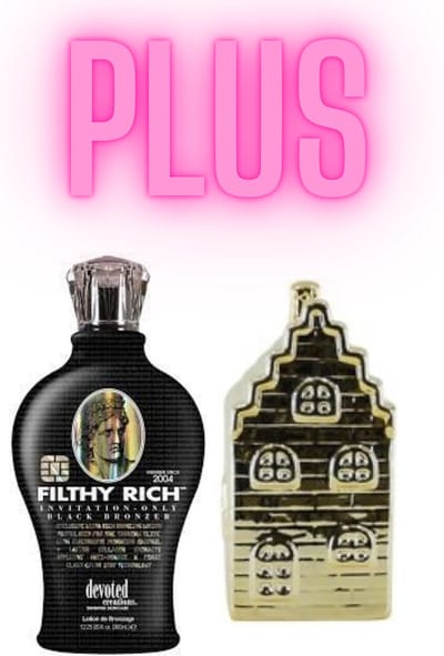 Devoted Creations Filthy Rich 360 ml PLUS Gouden Spaarpot Huis 13 cm !