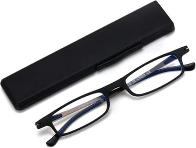 Opvouwbare Leesbril Heren Dames Ultradun Lichtgewicht met Blauwlichtfilter en UV-Bescherming