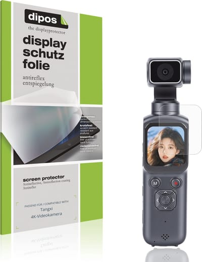 dipos – 4x Matte Beschermfolie geschikt voor Tangxi 4K-Videokamera | Krasbestendige & antireflecterende Screenprotector Ultra-Thin