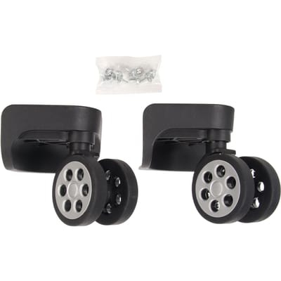 2 stuks Bagagewielen Vervanging Vergrendelbaar 360 Graden Rotatie Stille Werking Flexibel Universeel