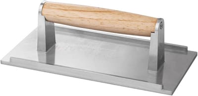 Hamburger Grillpers - Vleespers Keuken - Gegrild Vlees Maken - Groter Werkgebied - 21.5 x 11 cm - Zilver