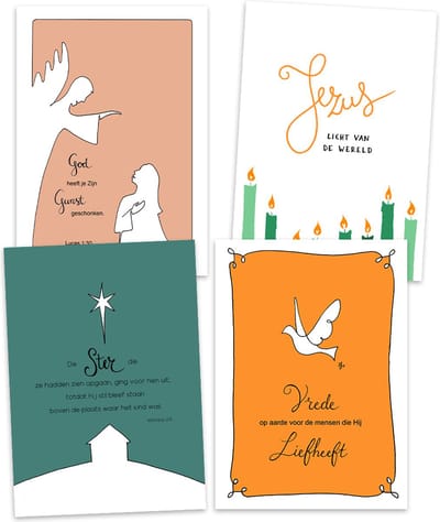Voordeelpakje kerstkaarten - Henrike I - Christelijk - MajesticAlly
