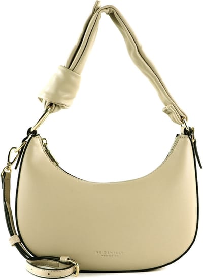 SEIDENFELT MANUFAKTUR Schoudertas Lene Hobo Stone / Gold Beige