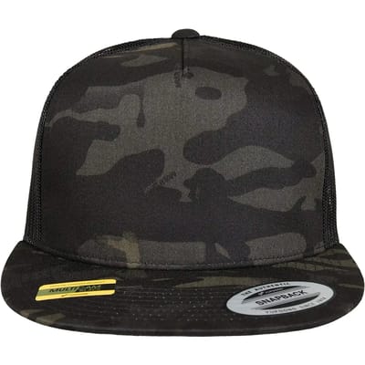 Flexfit - Multicam Trucker Cap black one size Trucker pet - Zwart