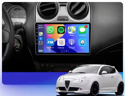 Autoradio 2/32GB met Carplay en Android auto | Geschikt voor Alfa Romeo Mito 955 2008-2016 | Radio scherm met Navigatie | 2008 2009 2010 2011 2012 2013 2014 2015 2016
