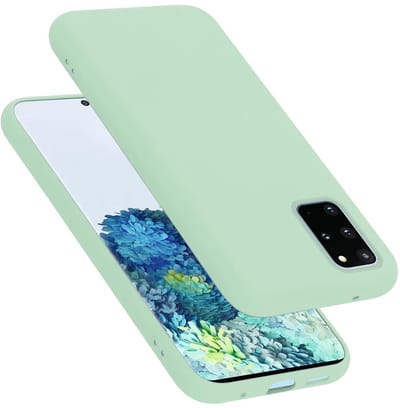 Cadorabo Hoesje geschikt voor Samsung Galaxy S20 PLUS in LIQUID LICHT GROEN - Beschermhoes gemaakt van flexibel TPU silicone Case Cover