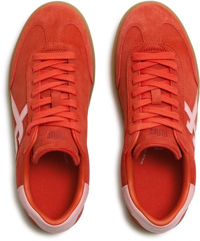 FitFlop FitFlop The Dash T-Toe Suede Sneakers ROZE - Maat 43