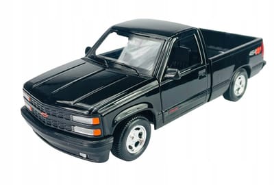 Maisto 1993 Chevrolet 454 SS Pickup Schaal 1:24 Metaal Zwart