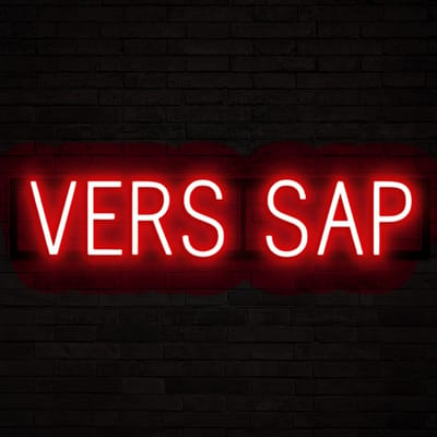 VERS SAP - Lichtreclame Neon LED bord verlicht | SpellBrite | 76,69 x 16 cm | 6 Dimstanden & 8 Lichtanimaties | Reclamebord neon verlichting
