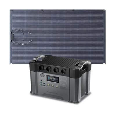 ALLPOWERS Zonnegeneratorset 2400W (S2000 Pro + SF200 200W flexibel zonnepaneel) - S2000 Pro+SF200 200W zonnepaneel