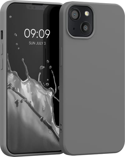 kwmobile telefoonhoesje geschikt voor Apple iPhone 13 - Hoesje voor smartphone - Back cover in steengrijs