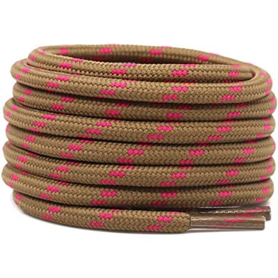 2 Paar Werkschoenen Schoenveters Diameter 4,5 mm Heavy Duty Wandelschoenveters voor Mannen Vrouwen Rond Duitse Trainingsschoenveter 100cm black
