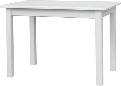 Massief Houten Tafel - Eettafel Grenen - Keuken en Woonkamer - Handgemaakt Ecologisch - 100 x 60 cm - Wit